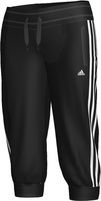 Adidas Damen 3/4 Knit Hose Essentials 3S, black/white, XS, X13215