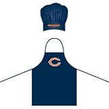 Chicago Bears NFL BBQ Barbeque Apron & Chef's Hat
