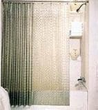 Prisms Clear Vinyl Shower Curt