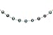 18 Cultured Freshwater Black Pearl 14K Gold Necklace