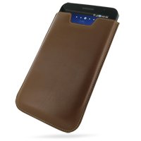 PDair Leather Case for Samsung Galaxy Tab GT-P1000 - Vertical Pouch Type (Brown)