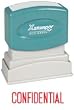 Xstamper One-Color Title Message Stamp, Confidential, Pre-Inked/Re-Inkable, Red (1130)