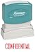 Xstamper One-Color Title Message Stamp, Confidential, Pre-Inked/Re-Inkable, Red (1130)
