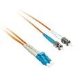 Cables To Go 37851 LC/ST Plenum-Rated Duplex 50/125 Multimode Fiber Patch Cable (15 Meter, Orange)