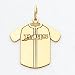 14K Tampa Bay Devil Rays Med Jersey Charm