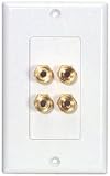 Dayton WP-4B Wallplate Four Banana/Binding Post