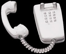 Dollhouse Miniature Modern Wall Phone