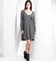 Indigo Collection Cotton Blend V-Neck Pocket Dress Indigo Collection Cotton Blend V-Neck Pocket Dress