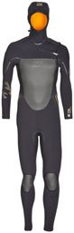 6/5/4mm Mens Billabong Solution Gold Hooded Wetsuit - Size Large (L)