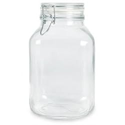 Bormioli Rocco Fido Glass Canning Jar Italian - 4 Liter