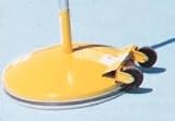 130 Lb. Weighted Base Yellow, 3 Bases & 3 Poles w/6 Slides