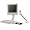 7509 - LCD data entry arm with flip-up keyboard