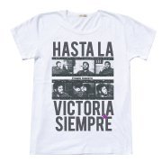 CHE GUEVARA Tシャツ 勝利まで永遠に、という意味 チェ・ゲバラ 有名な言葉とオフショット写真 ゲバラＴシャツ デザイン HASTA LA VICTORIA SIEMPLE