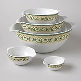 Pfaltzgraff French Quarter 5 Pc Melamine Mixing / Batter Bowl Set