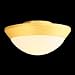 Casablanca KG1K-11 Dual-Light Fixture with Glass and Center-Stem, Snow White
