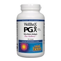 Natural Factors Wellbetx PGX Ultra Matrix Plus Mulberry Softgels, 180-Count