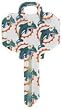 Miami Dolphins Schlage SC1 House Key