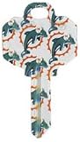 Miami Dolphins Schlage SC1 House Key
