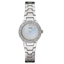 Lorus Women's Silvertone Bracelet Austrian Crystal Watch, LR2119, SPECIAL, Seiko Brand, 30 Meters