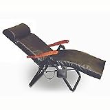 Sirius - NS-Chairma-L - Portable Massage Chair Folding Massage Recliner - Black - Large