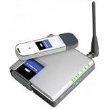 Electronics : Linksys Compact Wireless-G Broadband Router WRT54GC - Wireless router + 4-port switch - EN, Fast EN, 802.11b, 802.11g   - with Linksys Compact Wireless-G USB Adapter WUSB54GC