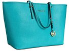 MICHAEL Michael Kors Saffiano Medium Travel Tote Handbags - Blue