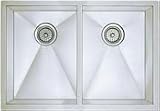 Blanco 516220 16-Inch Precision R10 Medium Equal Double Bowl Undermount Sink, Stainless Steel