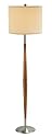 Adesso Hudson Floor Lamp, Dark Maple