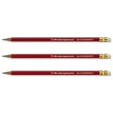 5 Star Pencil with Eraser HB Red Barrel [Pack 12]