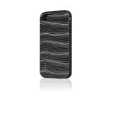 Belkin Grip Graphix Silikon Schutzh&uuml;lle f&uuml;r Apple iPhone 4 schwarz/wei&szlig;