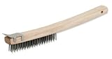 3 x 19 Long Wire Brush With Scraper