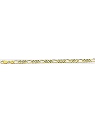 6mm 14k Fancy Hand Made Link Bracelet 7"