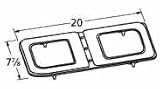 Music City Metals 14212 Stainless Steel Burner Head Replacement for Select Gas Grill Models by Broil King.89-91 - Broil King and Others