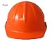 Skull Bucket Aluminum Cap Style Hardhats with ratchet suspensions Orange