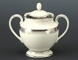 Noritake Ardmore Platinum Sugar Bowl with Cover