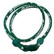 Phiten titanium star necklace green/white 22in