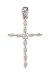 CZ Cross Pendant with CZ Heart Center