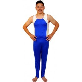 Boys and Men Gymnastics Stirrup Pants - Royal Blue