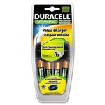 Value Charger 4 Pre-Charged Rechargeable AA NiMH Batteries