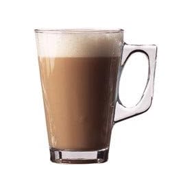2 X Latte Coffee Glasses Mugs - (1 Pair) - Height 110mm