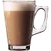 2 X Latte Coffee Glasses Mugs - (1 Pair) - Height 110mm