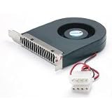 StarTech.com Expansion Slot Rear Exhaust Cooling Fan with LP4 Connector FANCASE (Black)