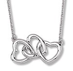 Review   / Triple Heart with Extender Sterling Silver 16