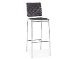 Zuo Criss Cross Leatherette Counter Stool