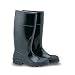 Industrial PVC Knee Rubber Boots, Plain Toe 16", Size 10