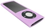 GreyMobiles Purple Silicone Skin Case For Apple iPod Nano 5G 8GB 16GB (5th Generation) WITH SCREEN PROTECTOR