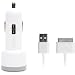 Griffin PowerJolt Car Charger for iPod and iPhone Includes Charge/Sync Cable (White)