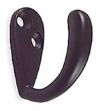 Battalion 1XNH1 Coat Hook, Single Hook, Bronze