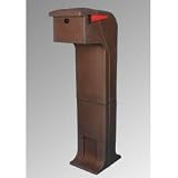 Mail Safe Mailbox - Dark Brown (Dark Brown) (60H x 22W x 14D)