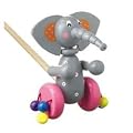 Wooden Push Along Elephant from Orange Tree Toys